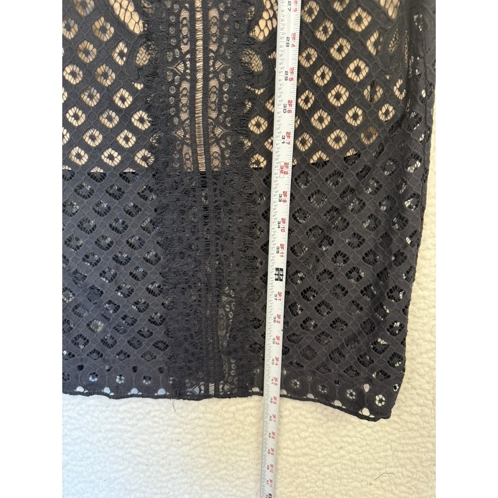 Lace Sheath Sleeveless Midi Dress Whimsygoth Fairy Grunge Feminine‎ Indie Sleeze - Picture 6 of 9